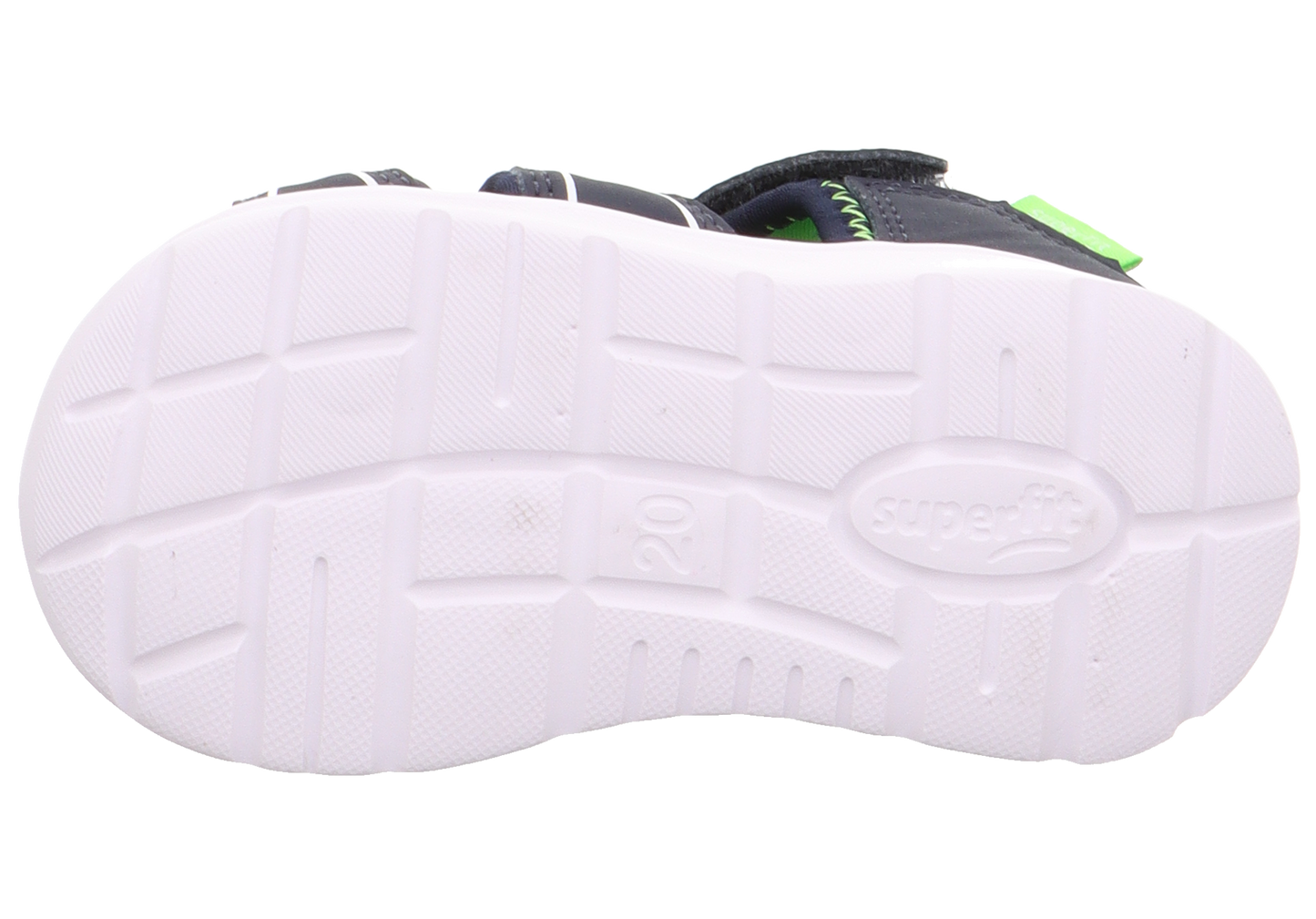 Ansicht von oben: Die trendige SUPERFIT Halbsandale WAVE 478-805 - dunkelblau / neongrün
###