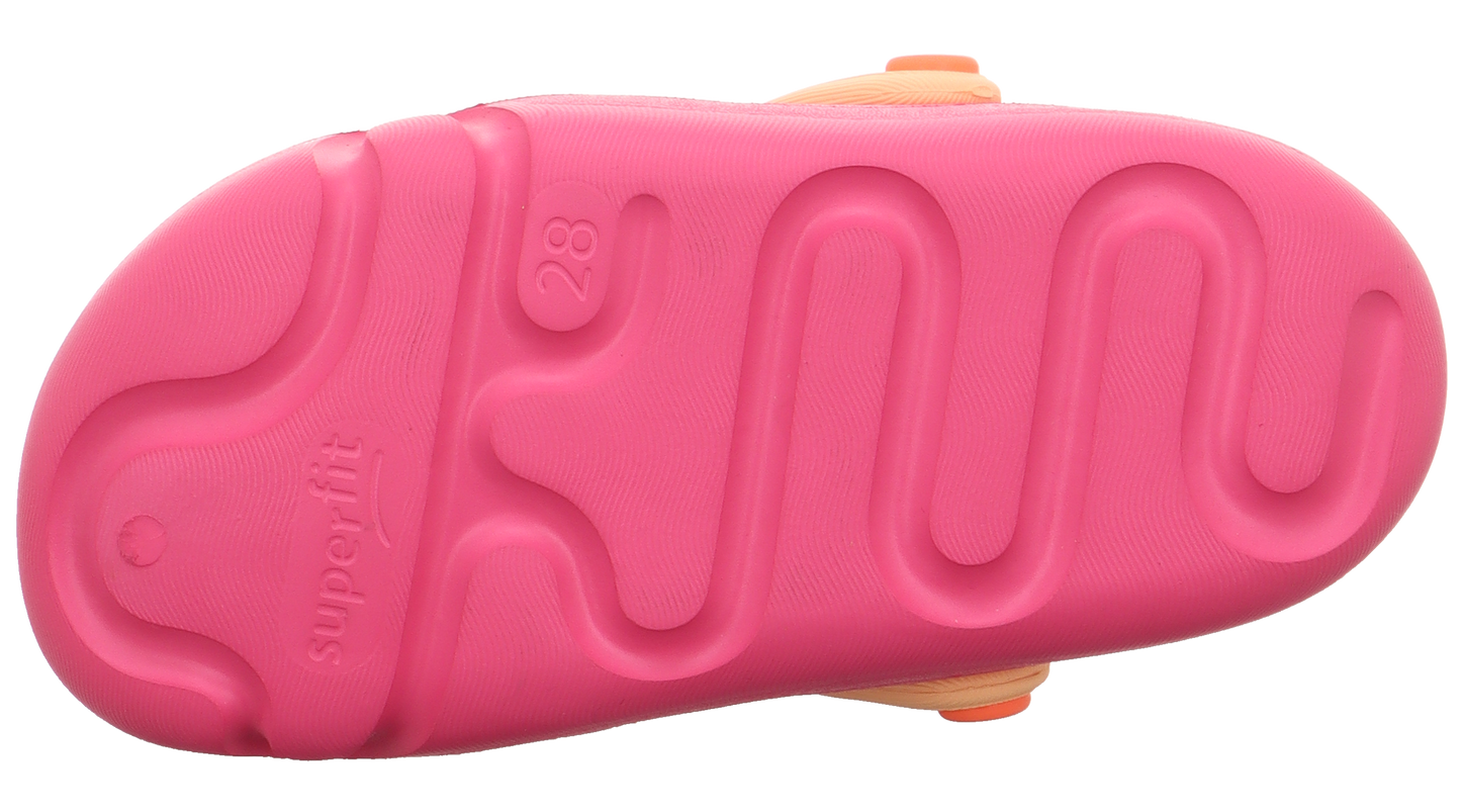 High-performance SUPERFIT SPLASH 990-55 athletic shoes in vibrant pink and orange color combination for women's fitness and running activities