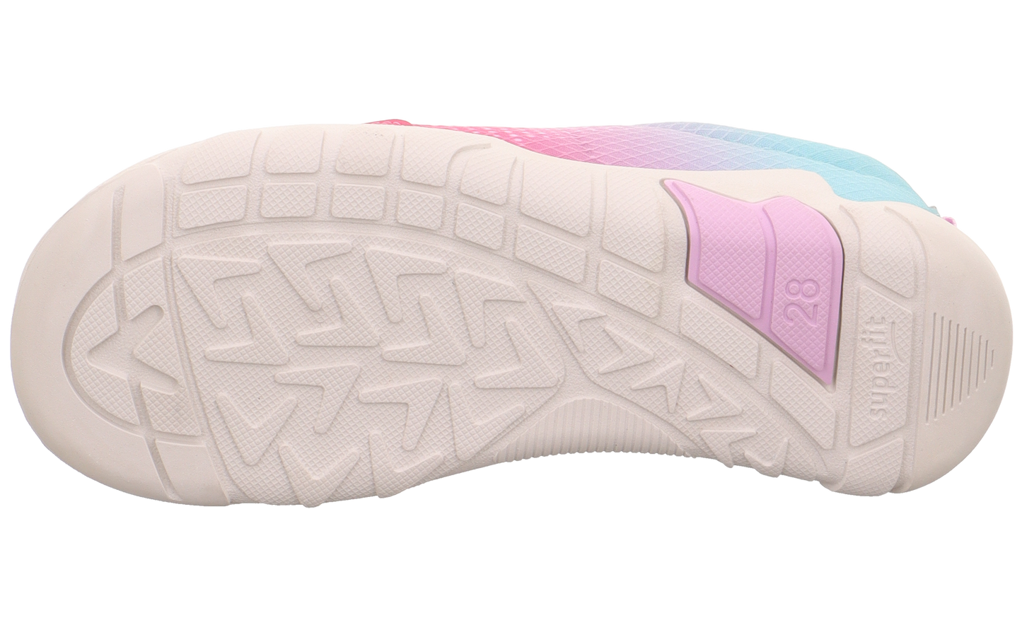 Women's SUPERFIT Halbschuh Barfußschuh TRACE 6026-550 in pink, lila, and türkis