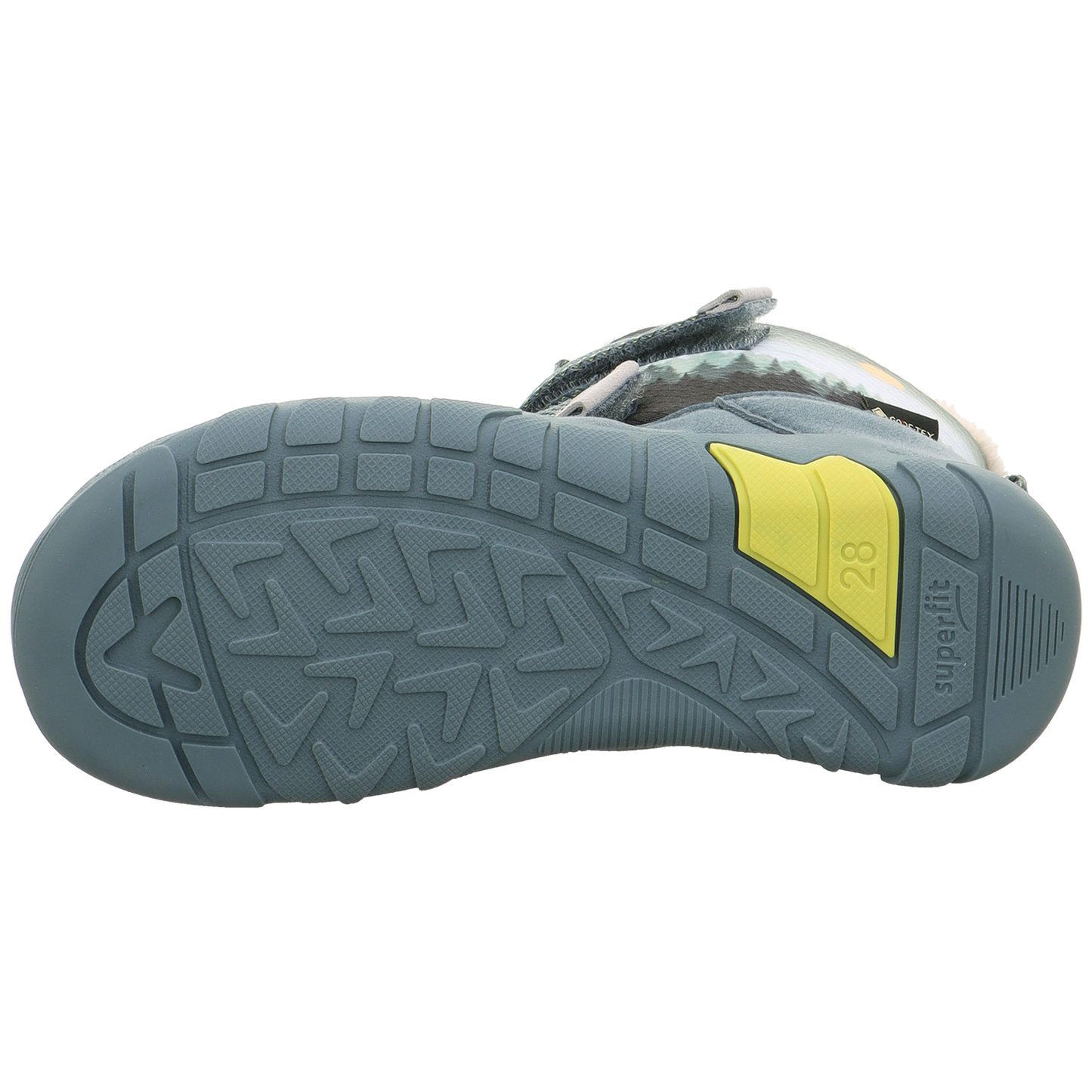 High-performance SUPERFIT Stiefel Barfußschuh TRACE 6039 in petrol color, perfect for winter landscapes, designed for maximum comfort and durability