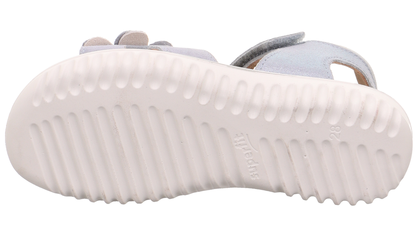 Light blue and silver SUPERFIT Sandale SPARKLE 9015-840 with sparkling details