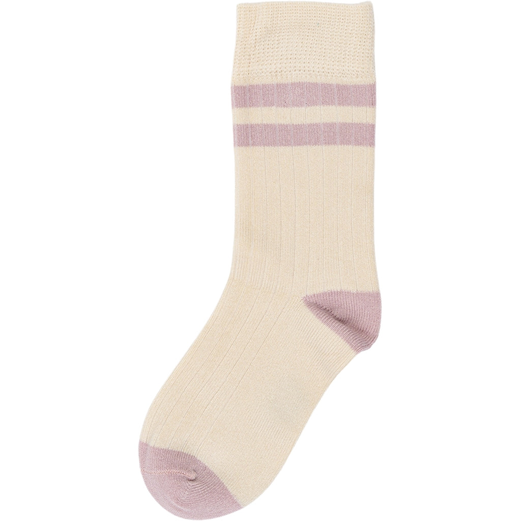 Bild von MINIPOP Bambus Socken in den Farben altrosa und offwhite Nachhaltige, weiche Socken aus Bambusfasern Perfect für jeden Anlass