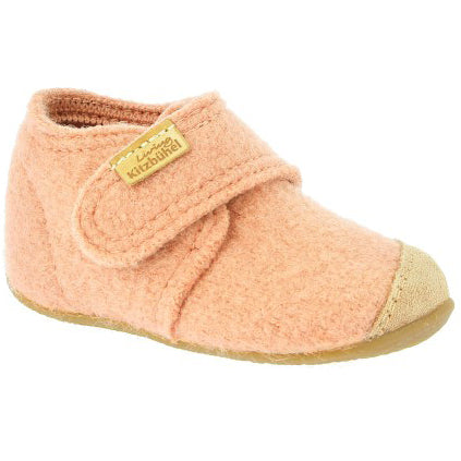 Hauschuh LIVING KITZBÜHEL in Peach, bequemer und stilvoller Hausschuh mit weicher Textur