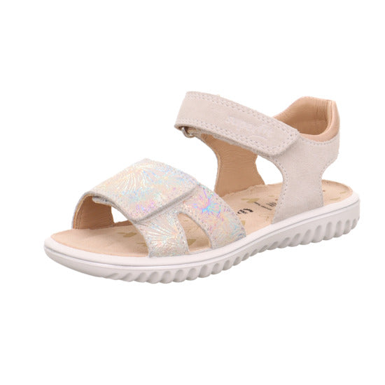 Beige gemusterte SUPERFIT Sandale SPARKLE 9004-101 mit funkelnden Details