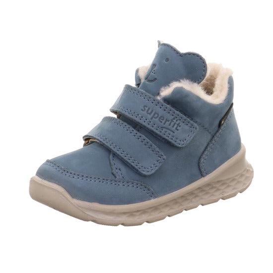 Light blue SUPERFIT GORE-TEX BREEZE 372-802 half shoe, ideal for outdoor activities and all-weather conditions