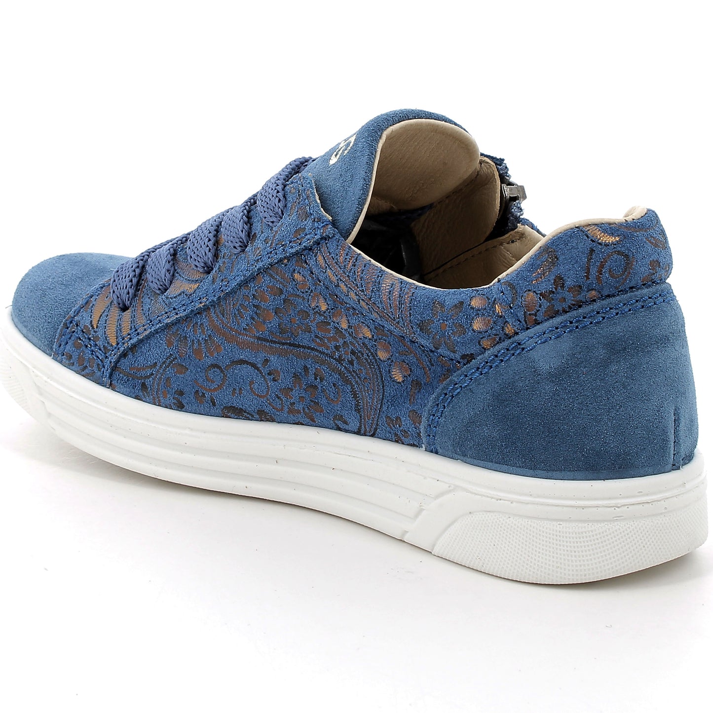 PRIMIGI Halbschuh HULA 58736-22 in blue and bronze, a comfortable and stylish shoe for children