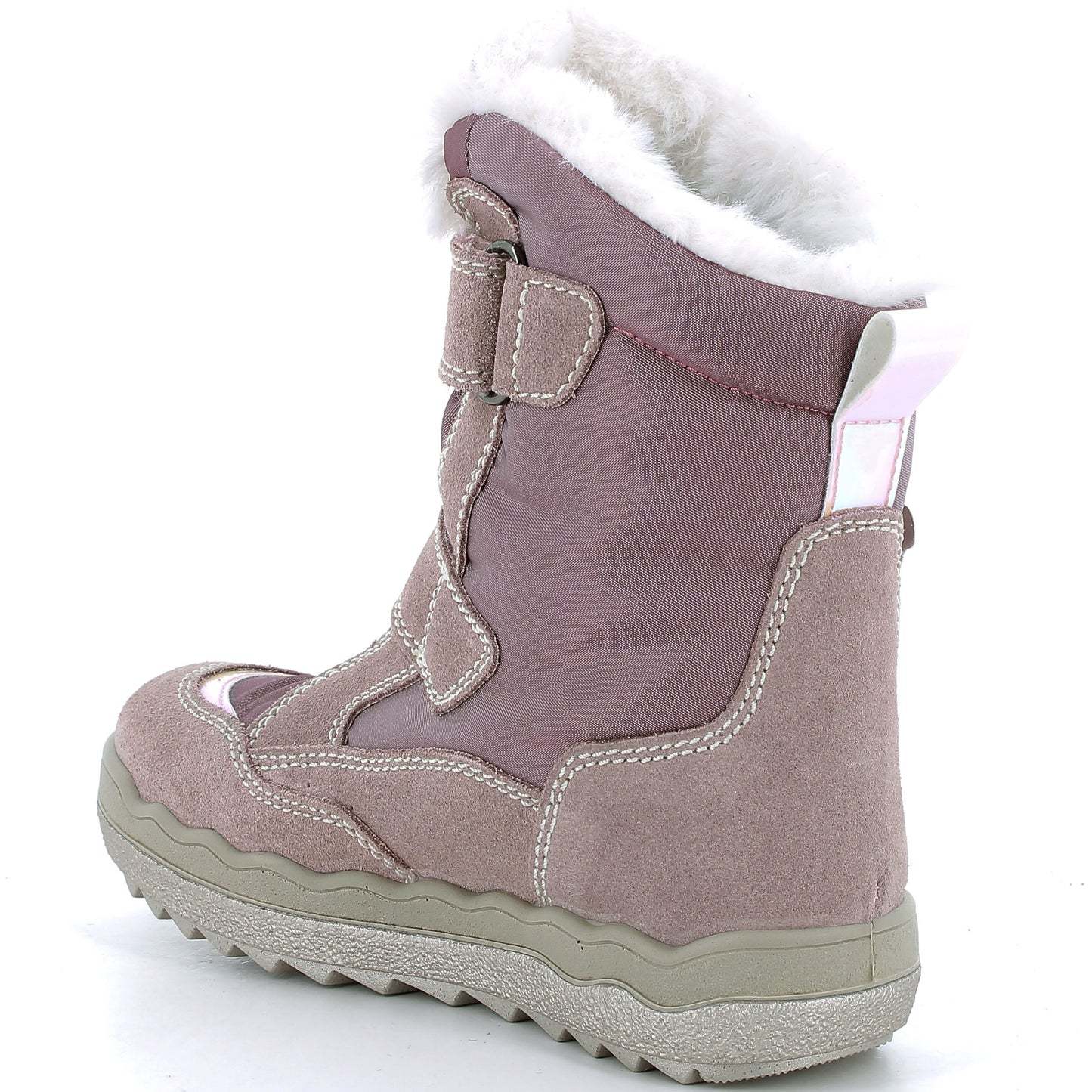 Waterproof and durable winter boots with butterfly embellishment
