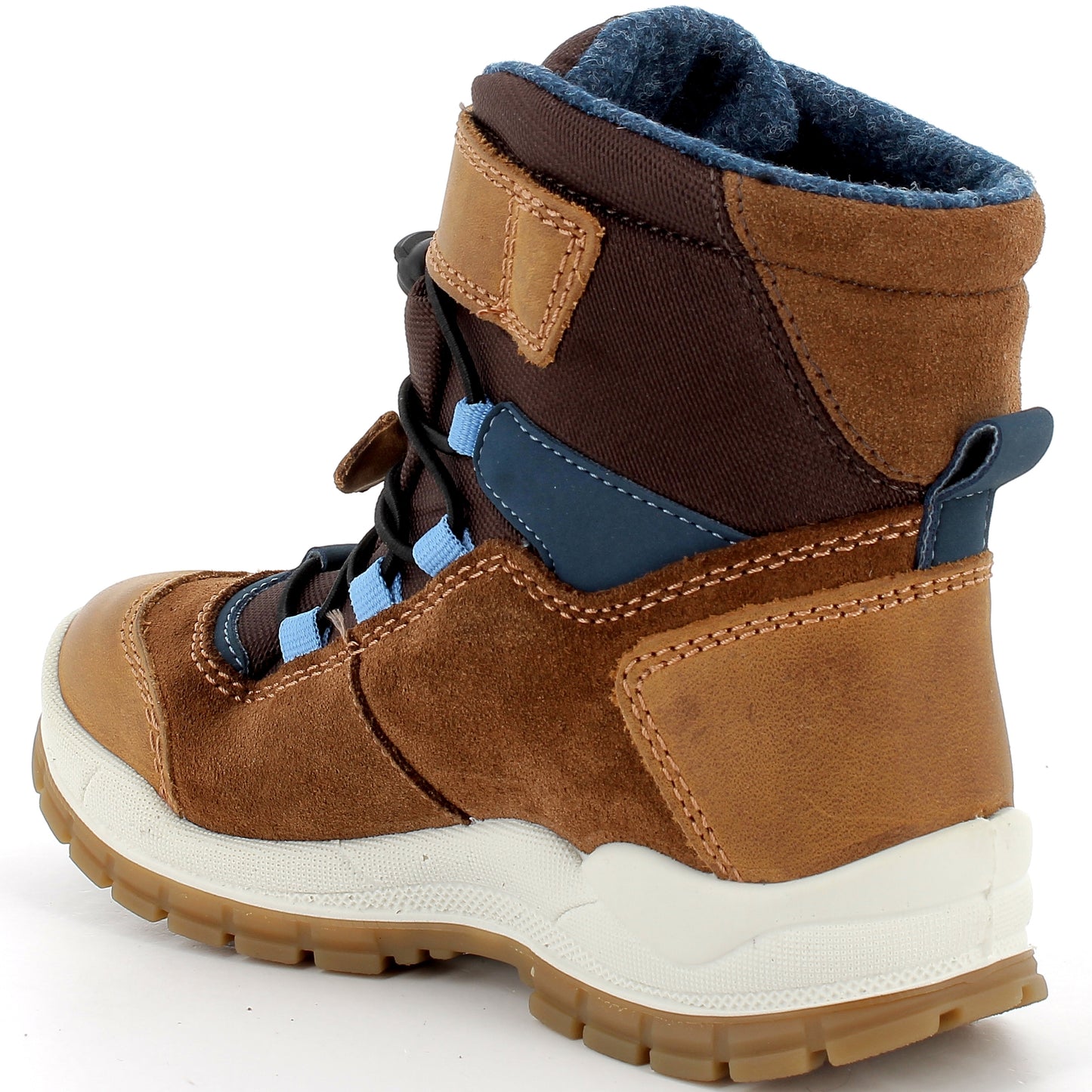 PRIMIGI GORE-TEX Stiefel HANS 68963-00 in brown and blue colors, a high-quality and waterproof boot for kids