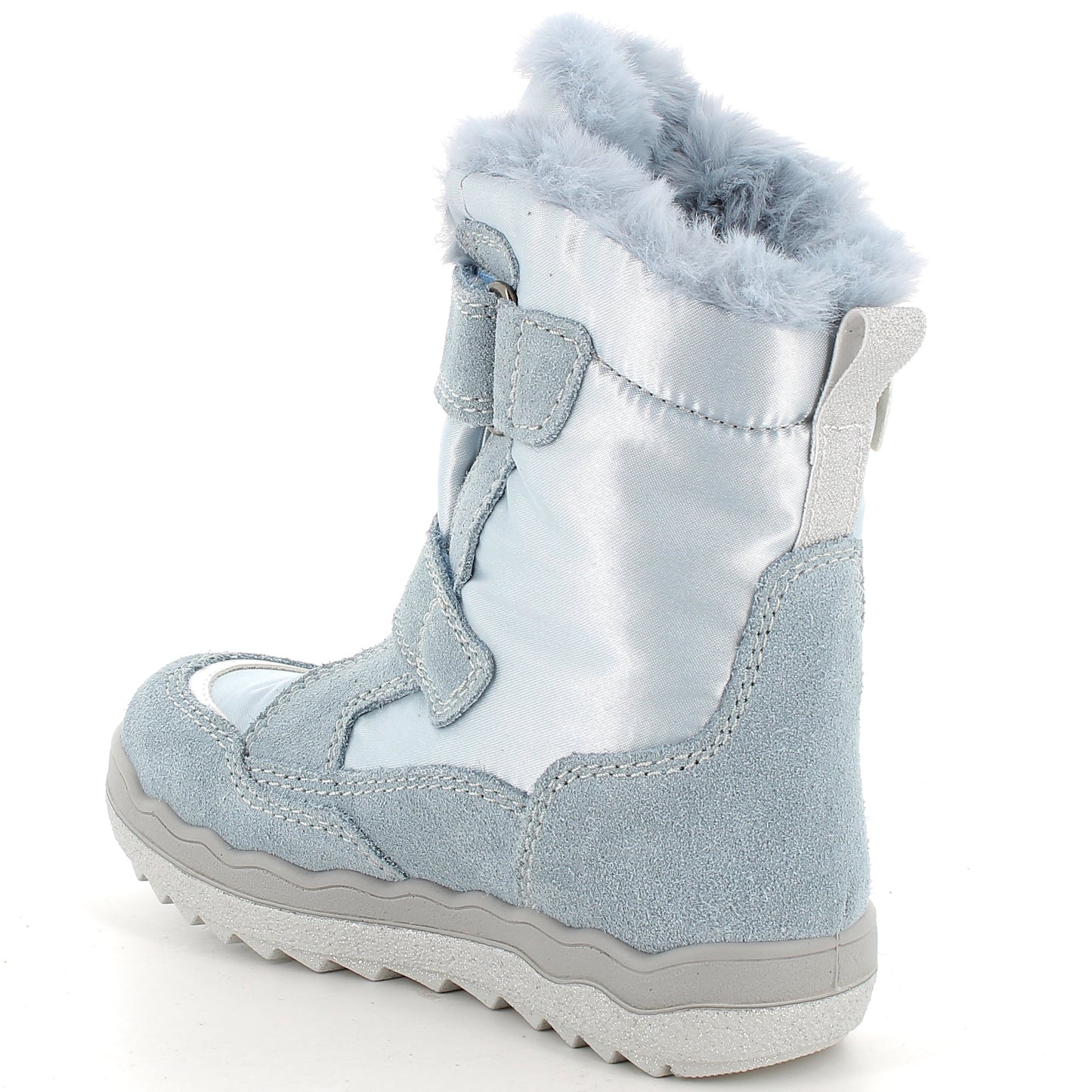 Hochwertige PRIMIGI GORE-TEX FROZEN Stiefel in eisblau, ideal für winterliche Bedingungen und Schnee