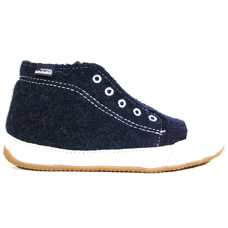 LIVING KITZBÜHEL Hüttenschuh Hausschuh 2238/590 - dunkelblau - A dark blue cozy and warm slipper perfect for indoor use