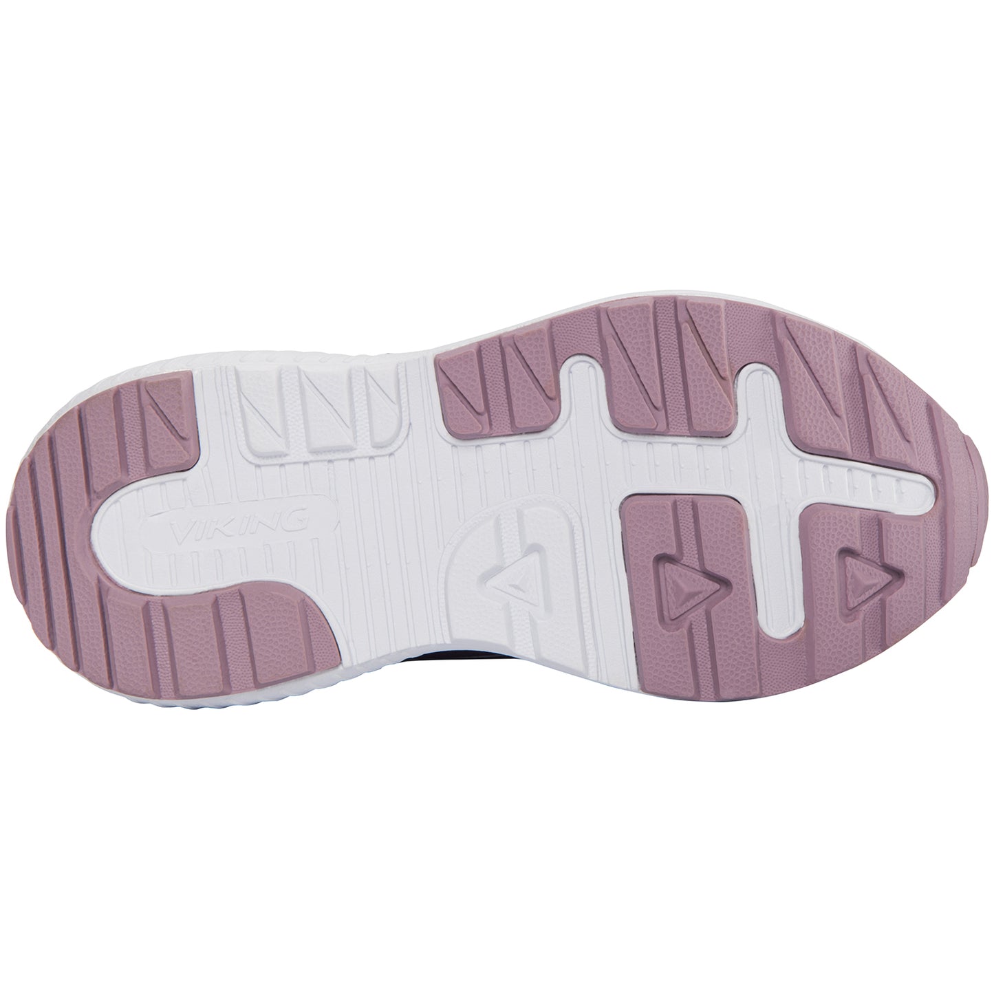 Outdoor enthusiast wearing the Viking Gore-Tex Knöchelschuh AERY MID WP 2V - aubergine hiking boot in a variety of weather conditions