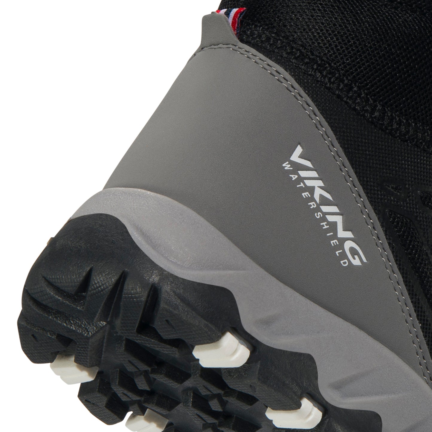 Bequeme und warme schwarze VIKING TEX Stiefel TRACK WARM WP 2V mit wasserdichtem Schutz und rutschfester Sohle