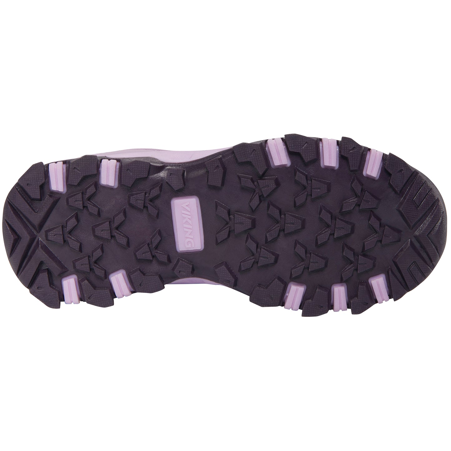 Bequeme, warme und wasserfeste VIKING TEX Stiefel in lila Farbe mit praktischer Schnürung für sicheren Halt