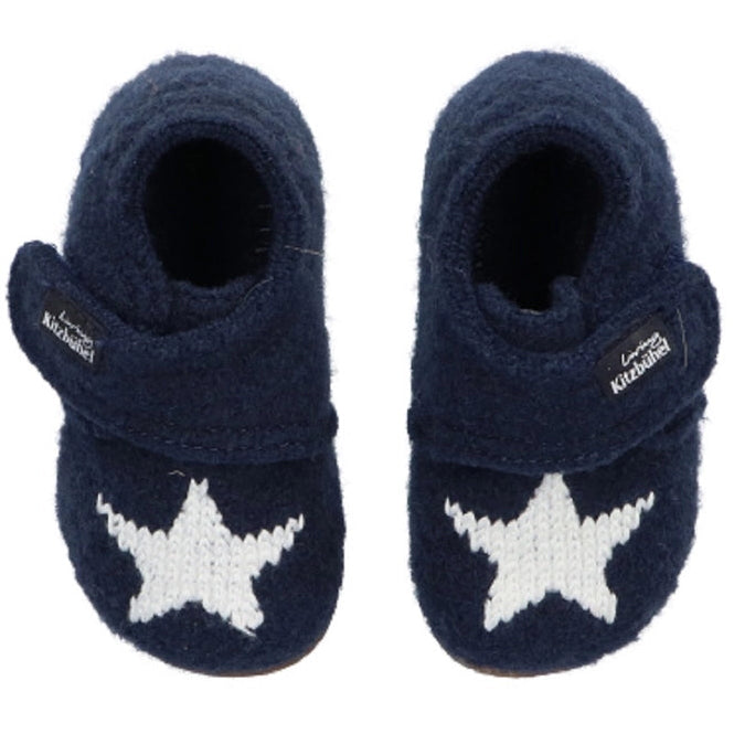 LIVING KITZBÜHEL Hausschuh 3216-585 - nachtblau / Stern
