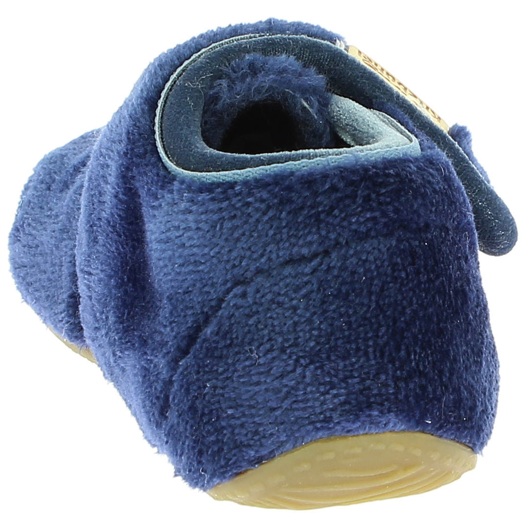 LIVING KITZBÜHEL Hausschuh 4611/0575 - royal / Samt - warm and soft royal blue slippers with velvet texture
