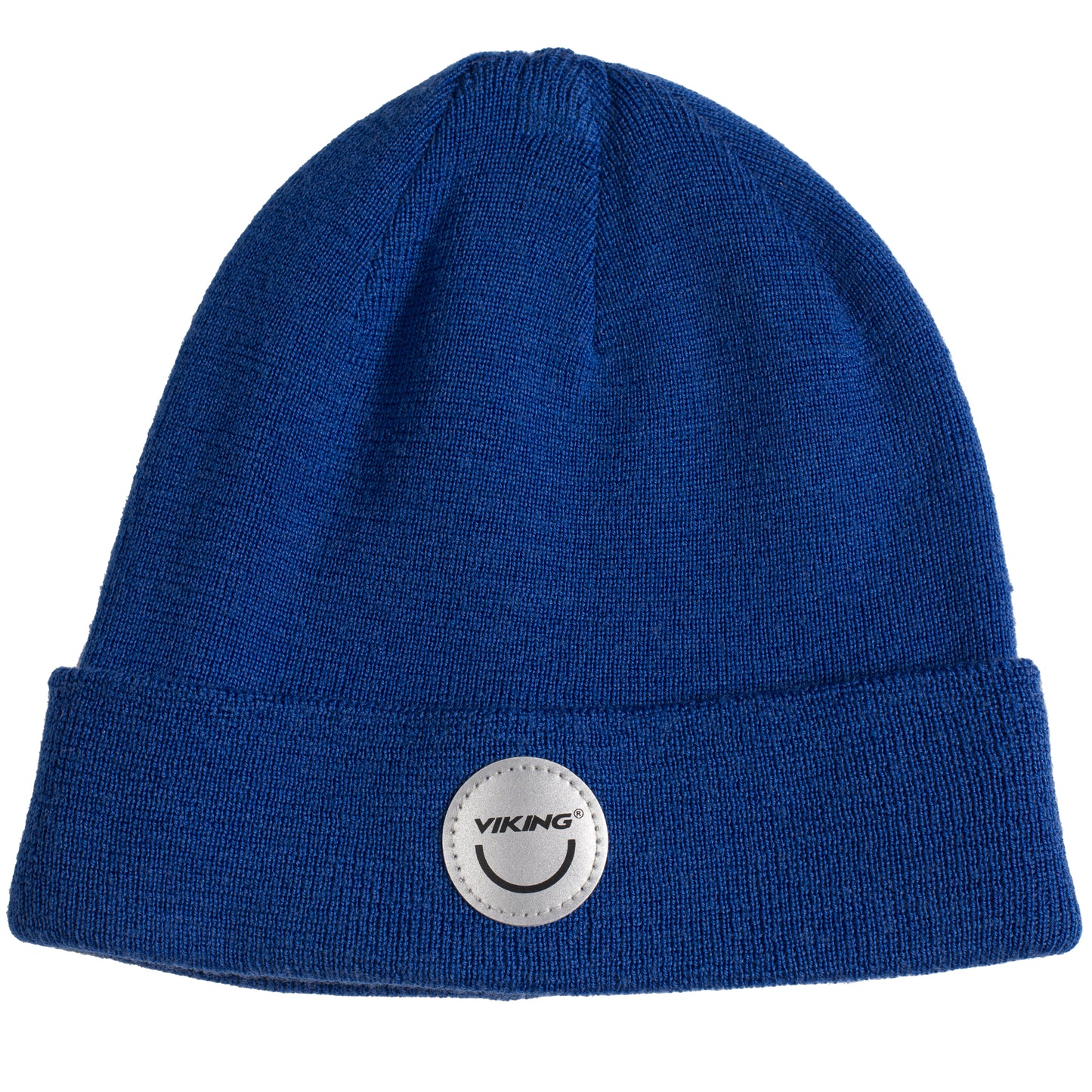 Royal blue VIKING Mütze PLAY WOOL BEANIE WARM REFLEC with reflective details for warmth and visibility in cold weather