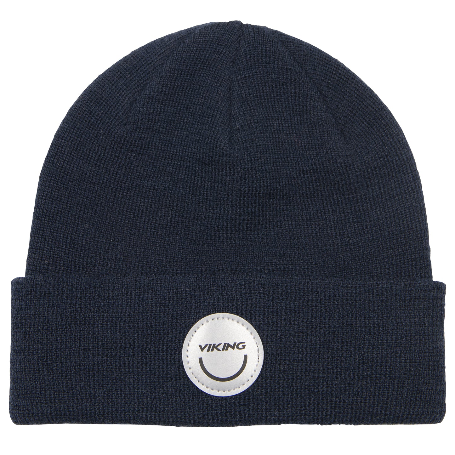 Stylish and warm navy VIKING Mütze PLAY WOOL BEANIE with reflective details, perfect for keeping you cozy during outdoor activities