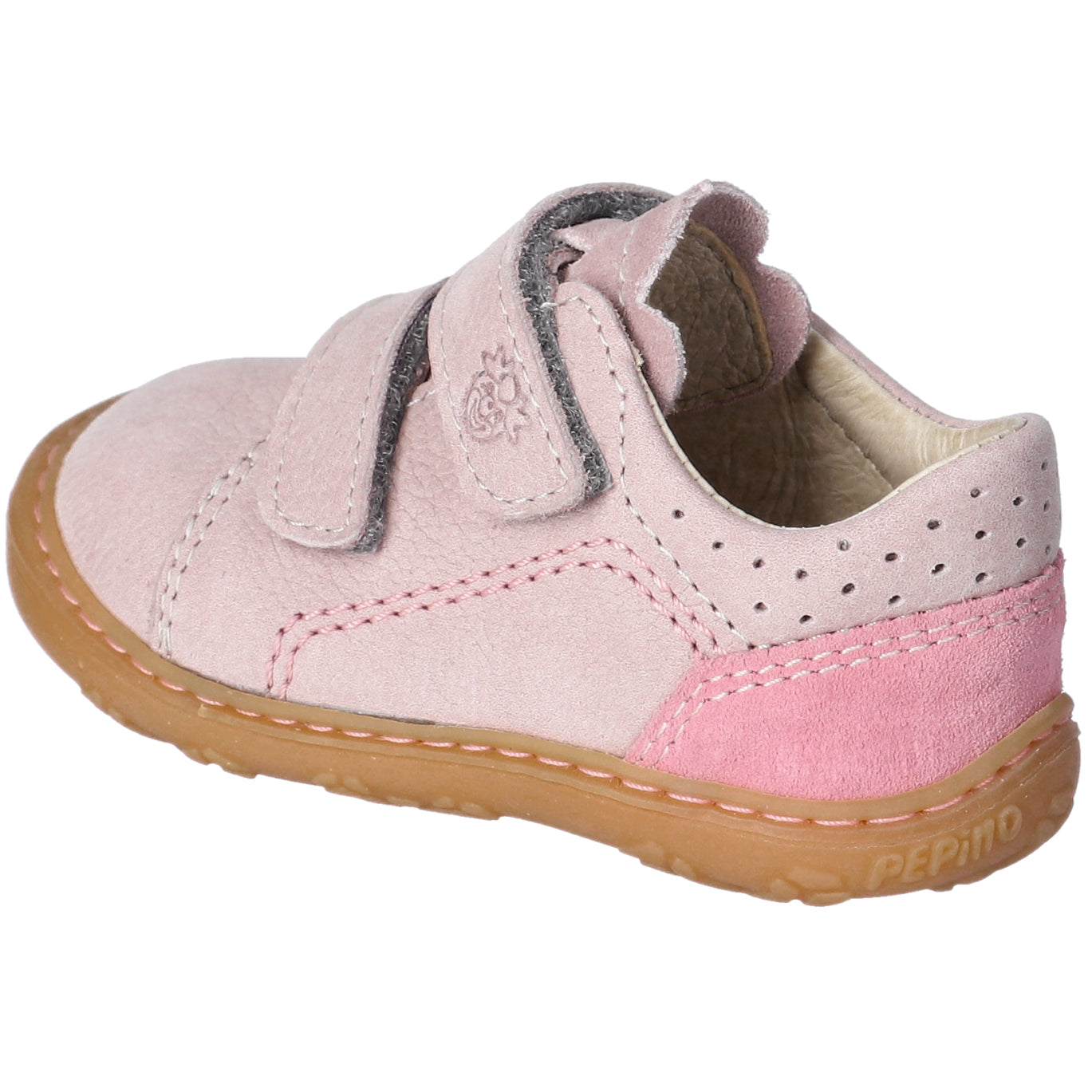 RICOSTA Halbschuh TOMMY - altrosa / rosa aus hochwertigem Leder mit praktischem Klettverschluss