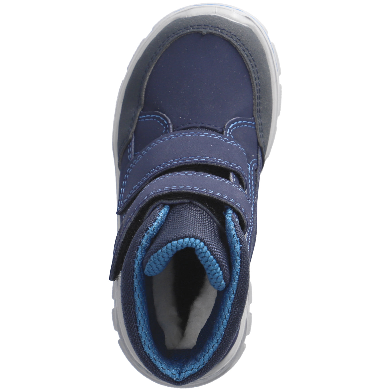 RICOSTA SYMPA-TEX BLINKER Stiefel GRISU in dark blue and ocean with a playful dragon design