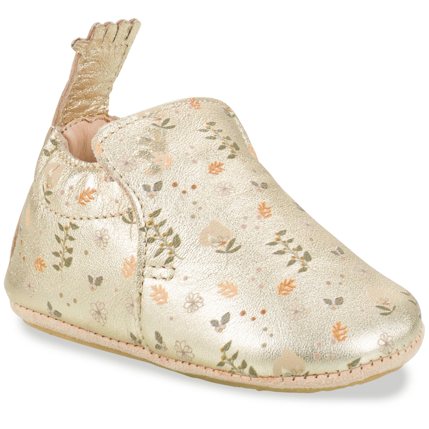Shimmering gold EASY PEASY PreWalker MY BLU AKZ30A-58 shoes with Blümchen design