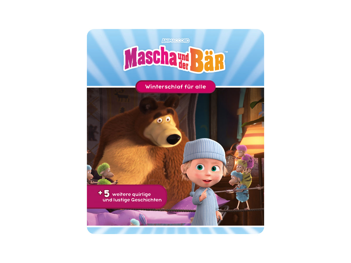 Mascha und der Bär Spielzeugfigur - Wunderschönes Geschenk für Kinder und Fans