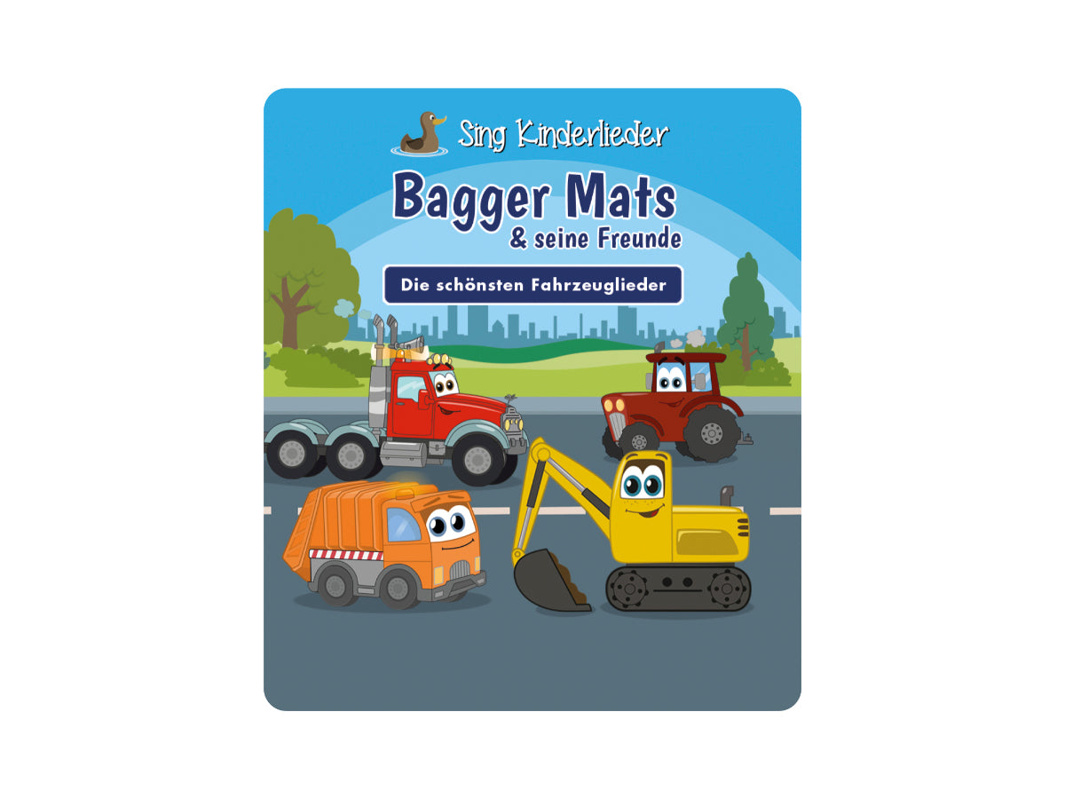 TONIES figure - Sing children's songs - Excavator Mats & his friends: The most beautiful vehicle songs