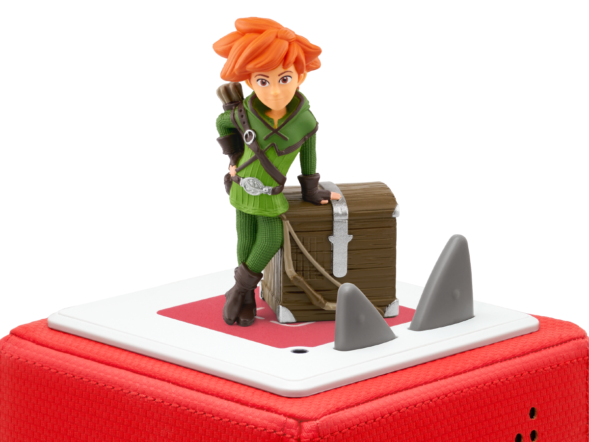 Ein Spielzeug, das die Abenteuer von Robin Hood darstellt