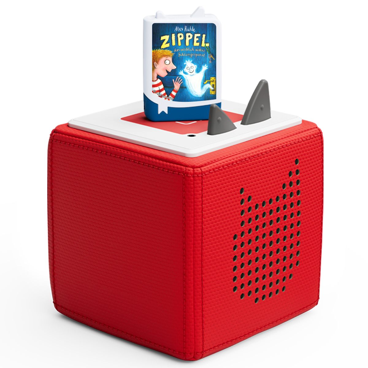 Das Set umfasst einen handlichen Taschen-Tonie mit detailliertem Cover und integrierter Buchfunktion