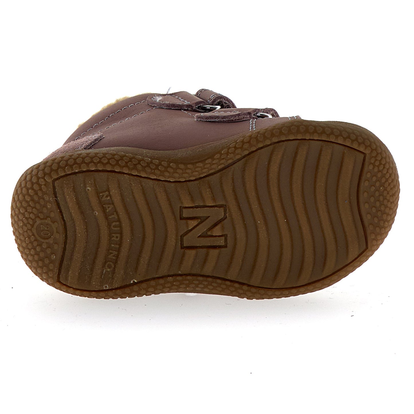 Der NATURINO NATURTEX Knöchelschuh SPINNI in Altrosa, perfekt für aktiven Kinderschuhkomfort