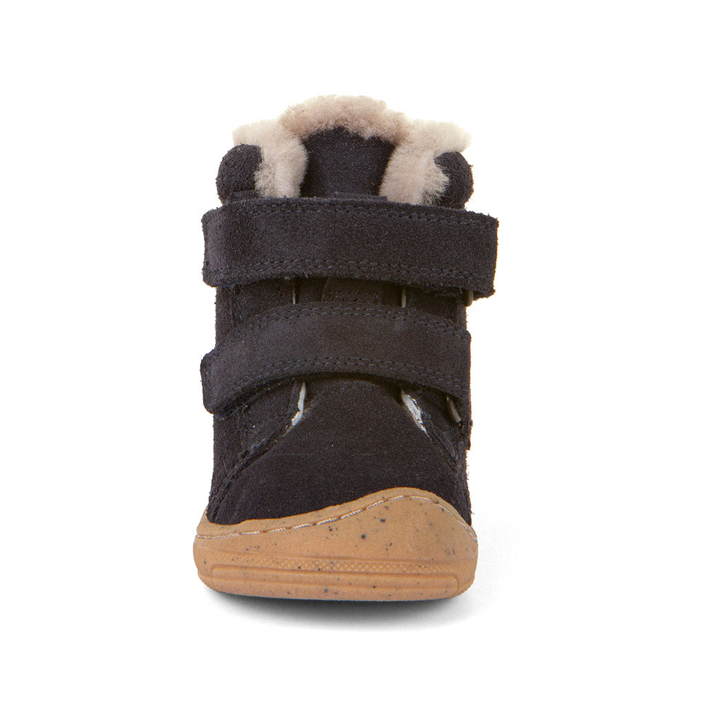 FRODDO Stiefel G2110141-4 - navy: Children's navy blue leather boots with warm fleece lining and durable rubber soles