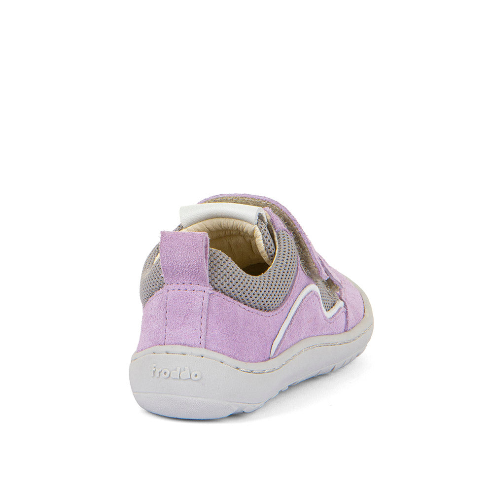 FRODDO G3130260- 9 - flieder / grau: Leichter Kinderhalbschuh in lila und grau