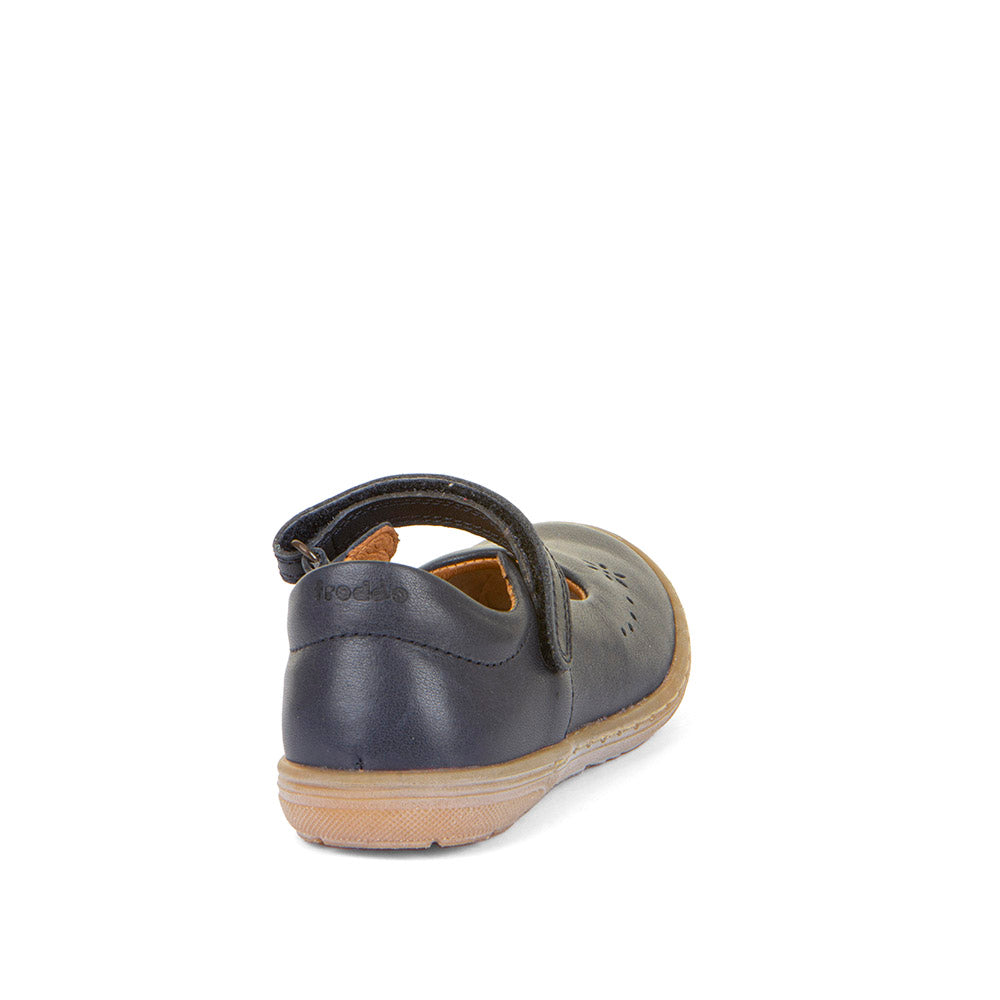 FRODDO Ballerina G3140182-5 - navy: Girls' navy blue leather ballerina shoes