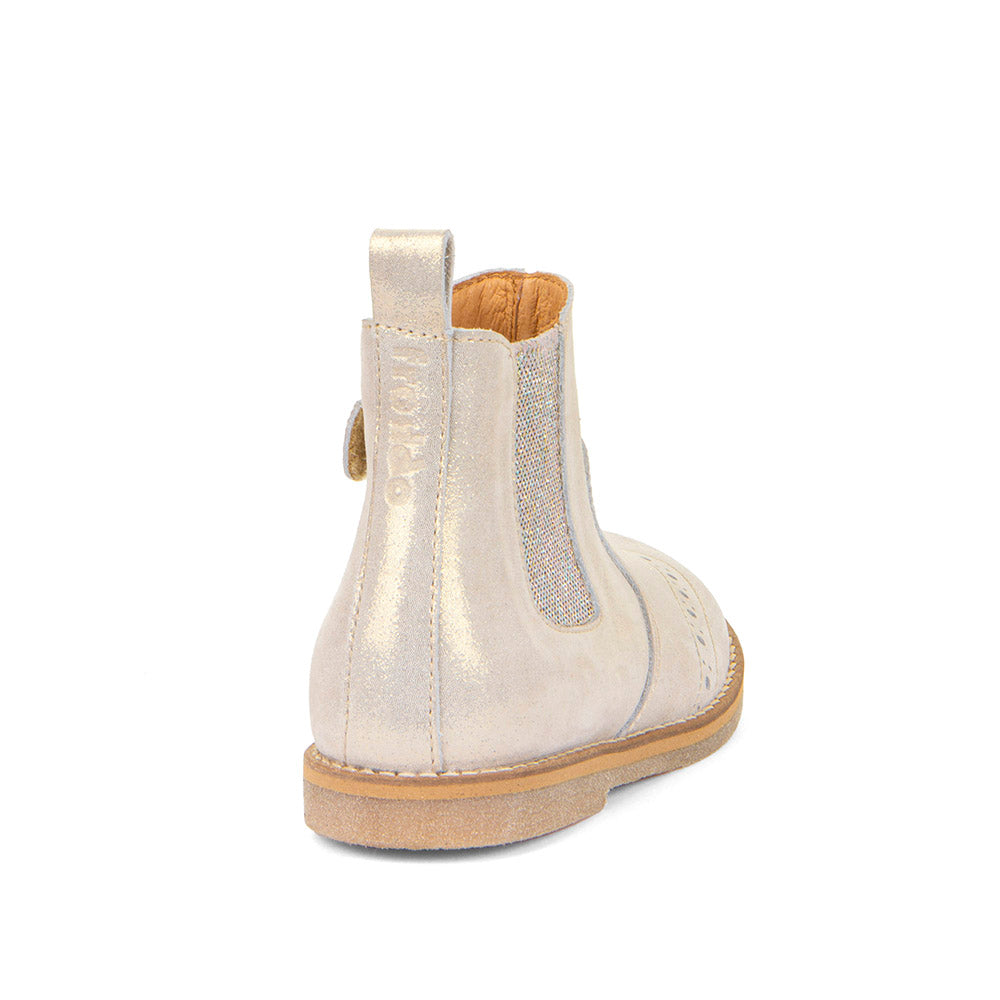 FRODDO Stiefelette G3160215-4 - gold / Glitzer with rubber sole and side zipper