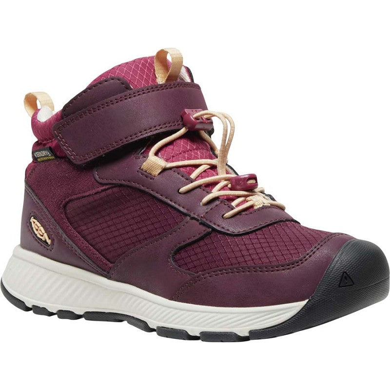 Begeisternder KEEN TEX Knöchelschuh SKUA MID WP in Beerefarbe mit wasserdichter Oberfläche und robustem Design