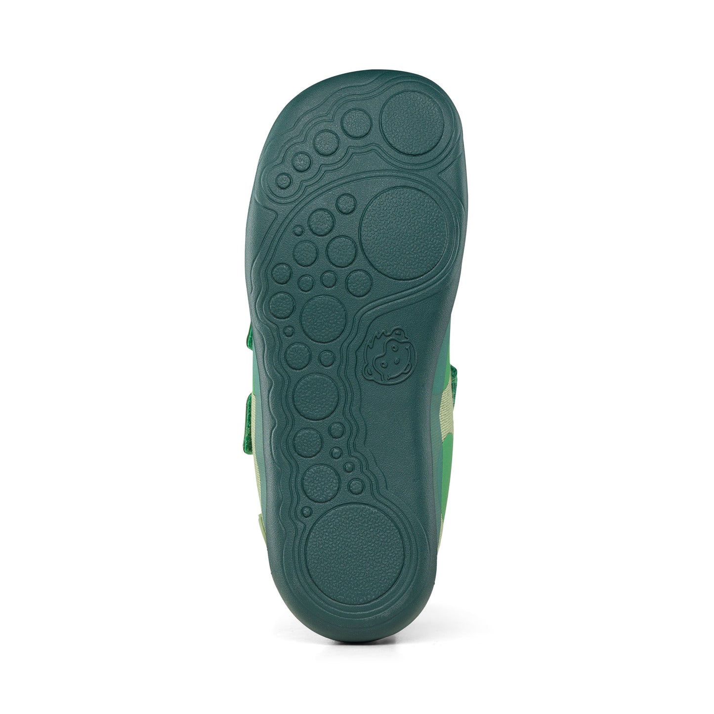 Halbschuh aus 100% zertifizierter Bio-Baumwolle mit Froschmotiv in grün