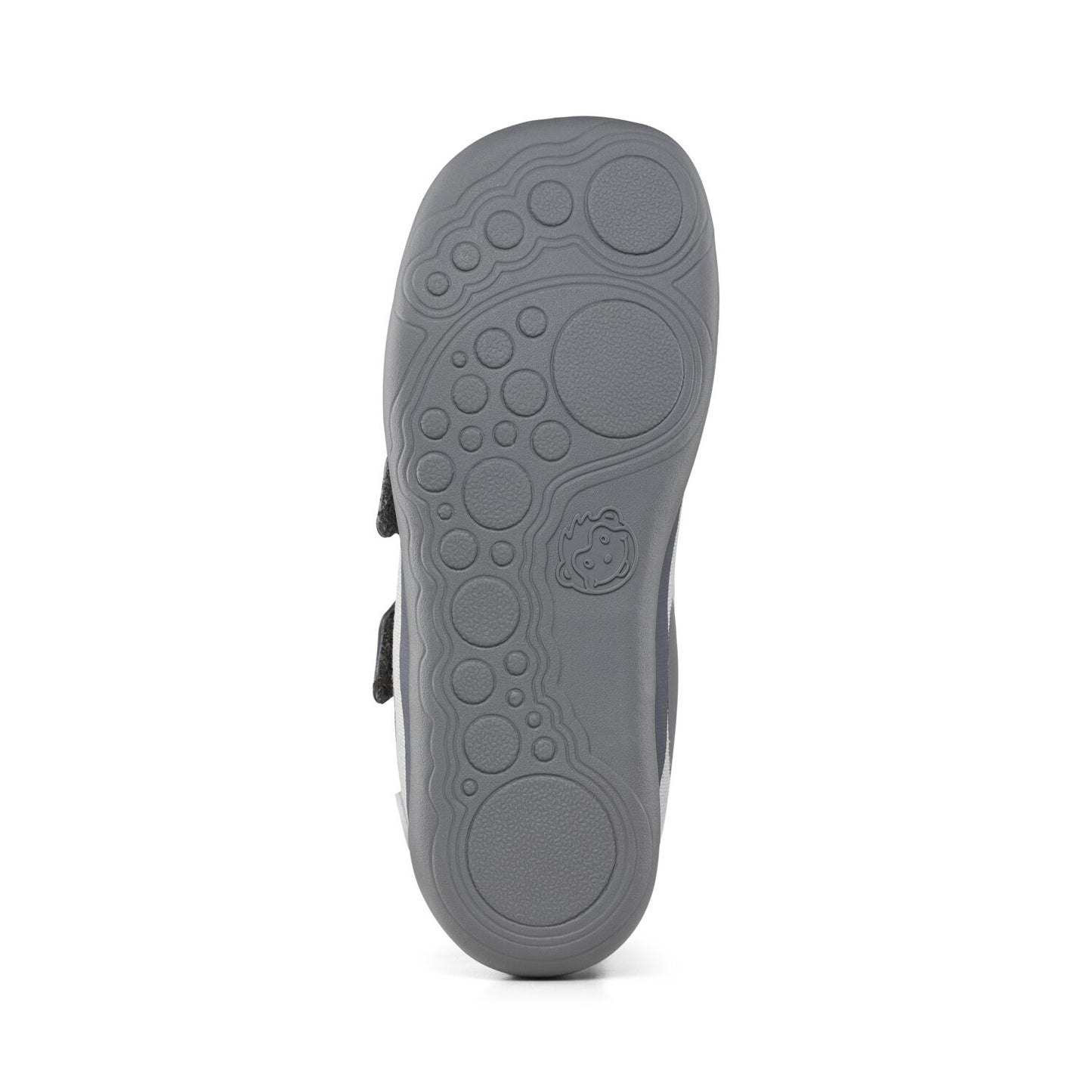 Comfortable and stylish grey cotton half shoe with lucky dog design