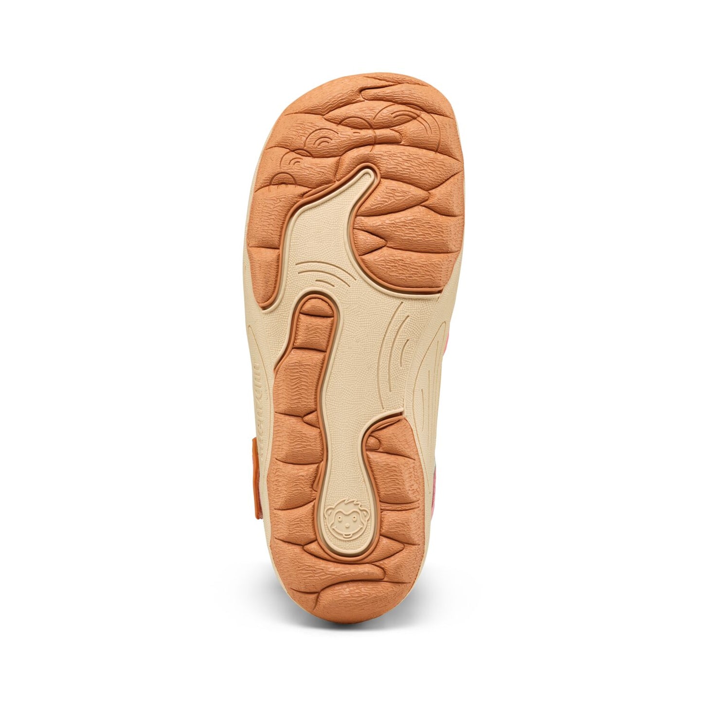 Schicker AFFENZAHN TEX Knöchelschuh für Katzen, vegan, mit bunten Farbdetails in Beige, Zimt, Buttergelb und Neonpink