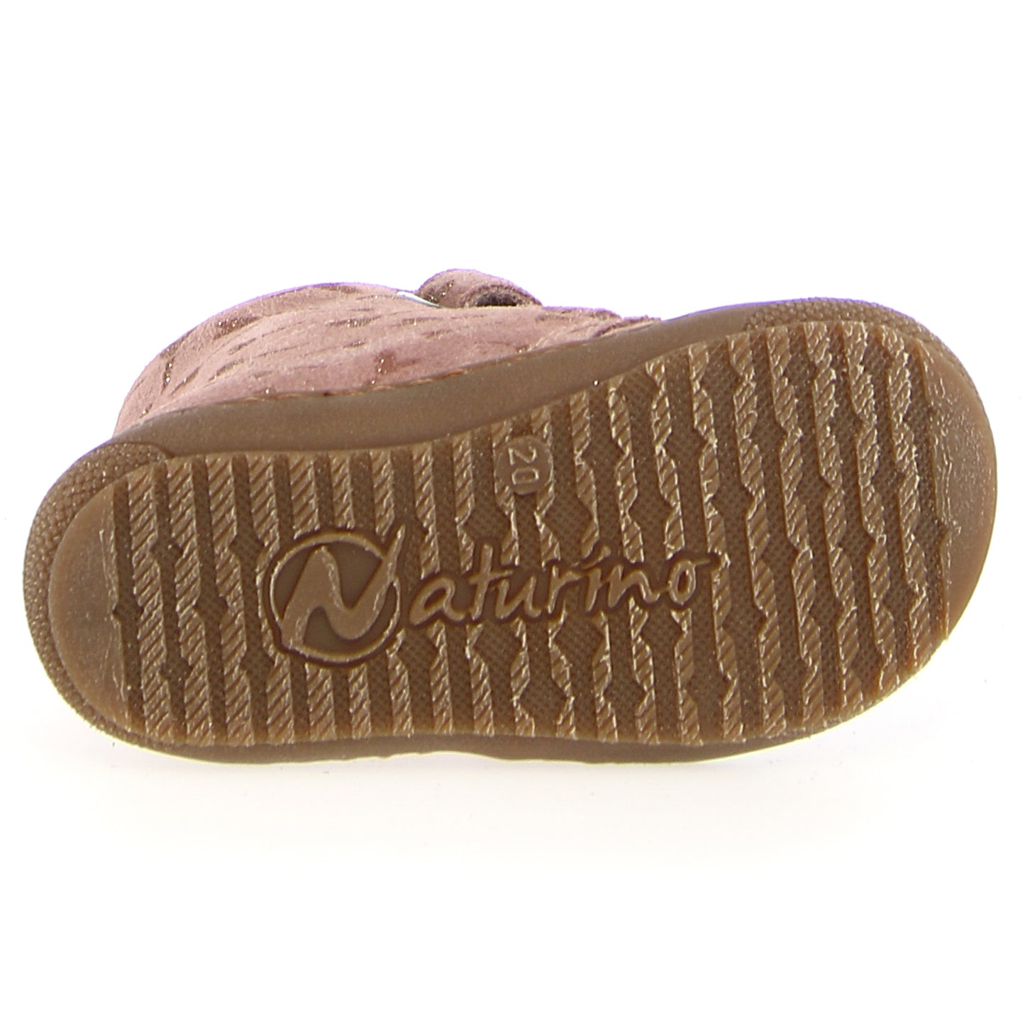 Beautiful NATURINO Stiefel BUBBLE in altrosa color with golden heart details