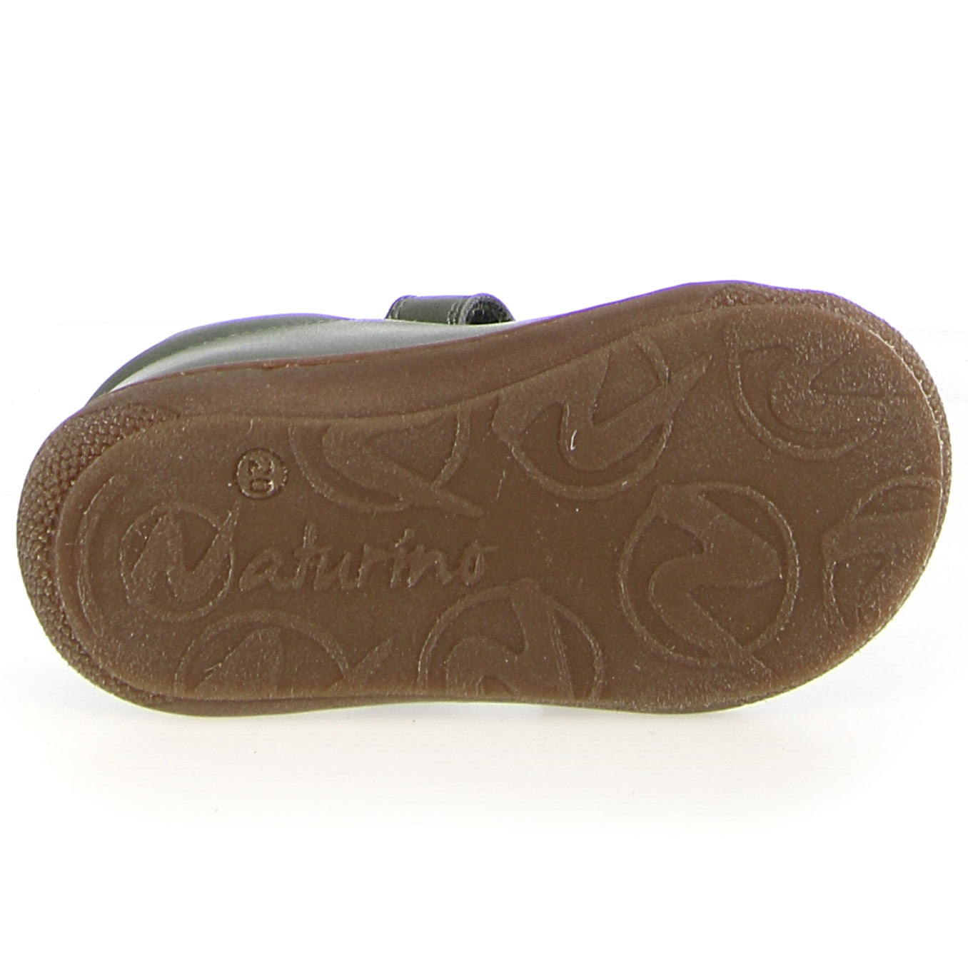 NATURINO green and eucalyptus colored COCOON half shoe with dark sole