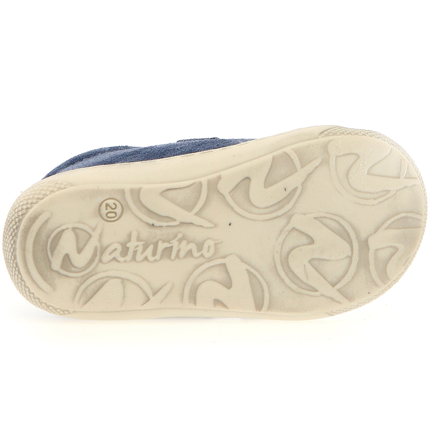 Blue and light blue NATURINO Halbschuh COCOON with white details