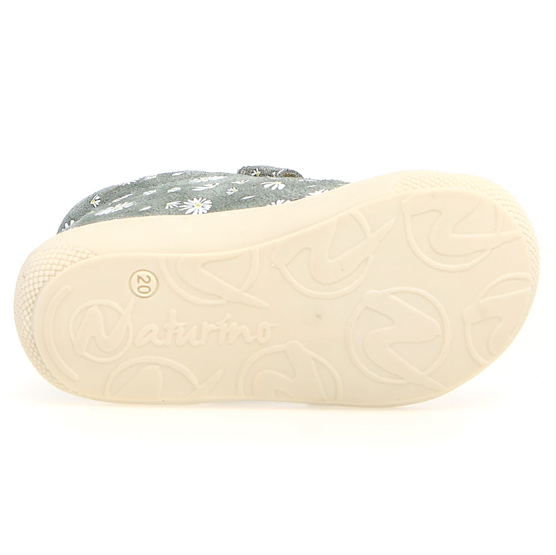 Flexible sole of NATURINO Halbschuh COCOON in eukalyptus color