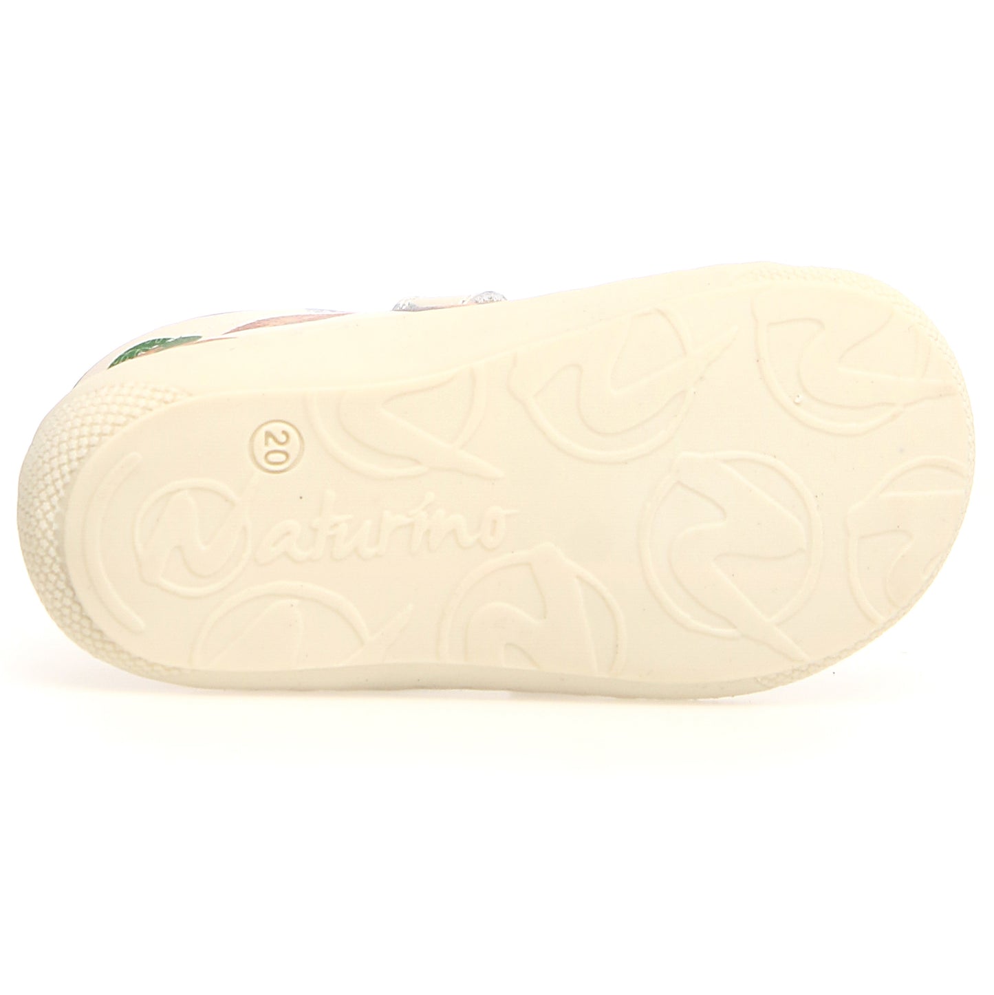 NATURINO Halbschuh COCOON featuring playful monkey design in créme/beige