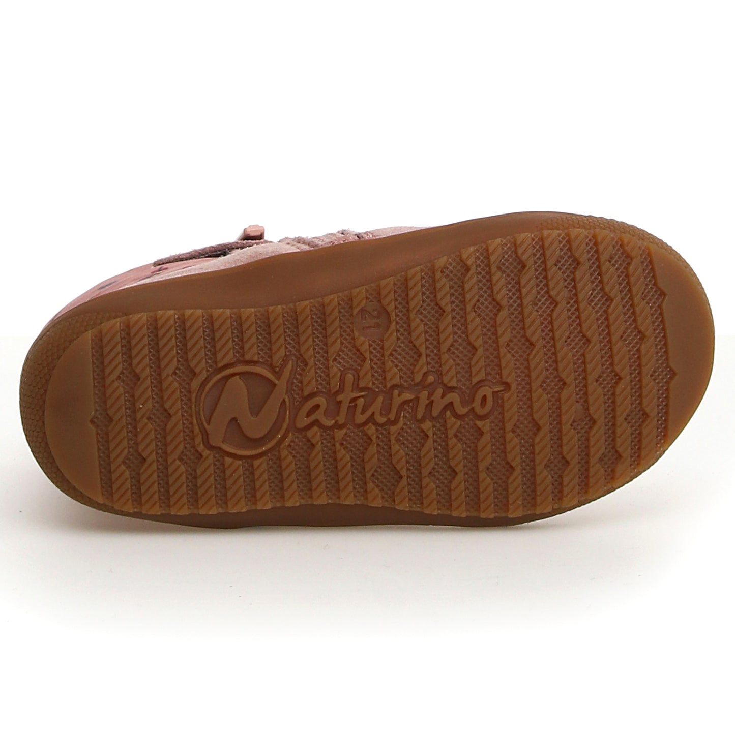 NATURINO NATURTEX Stiefel HOCHALPEN in altrosa with glittery accents and leaf design