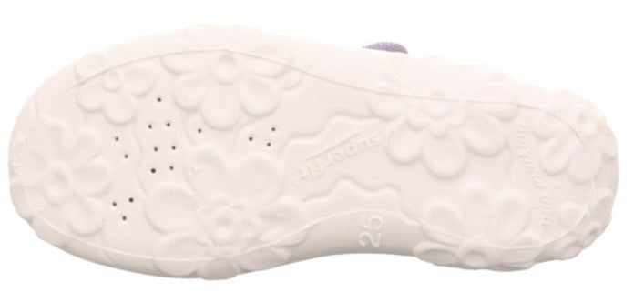 SUPERFIT Hausschuh BONNY 280-853 - lila / Schmetterling / Glitzer