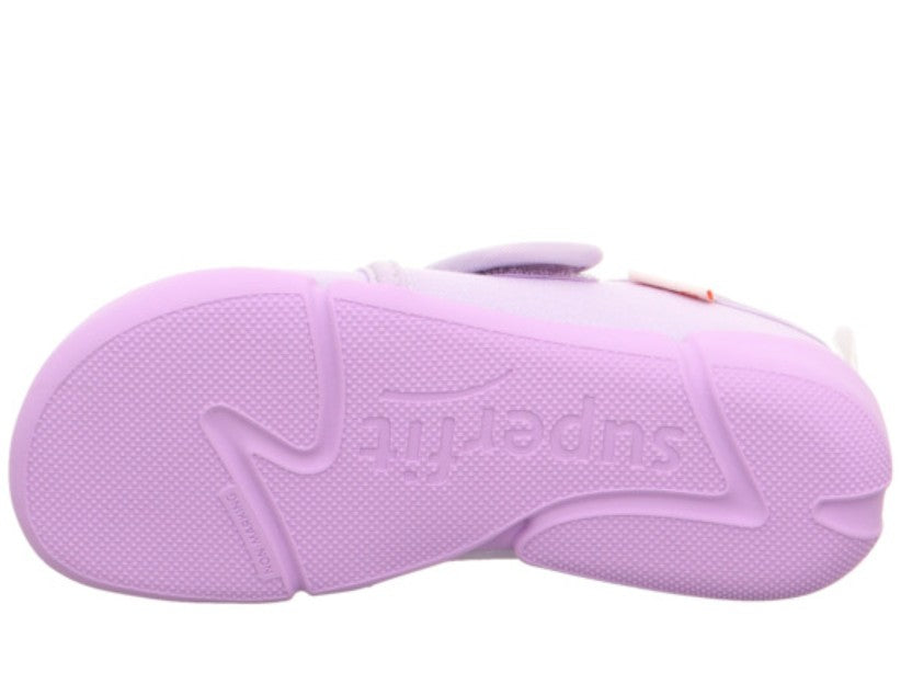 SUPERFIT Barfuß Hausschuh VENTI 6700-851 - lila / Glitzer