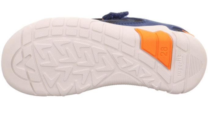 Bequemer und modischer Barfußschuh TRACE 6027-800 -blau / hellblau