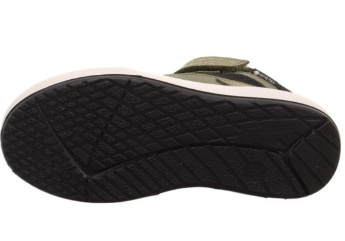 Robuster SUPERFIT GORE TEX Knöchelschuh MAVERICK 102-70 in Oliv und Schwarz, perfekt für den Alltag und Outdoor-Einsätze
