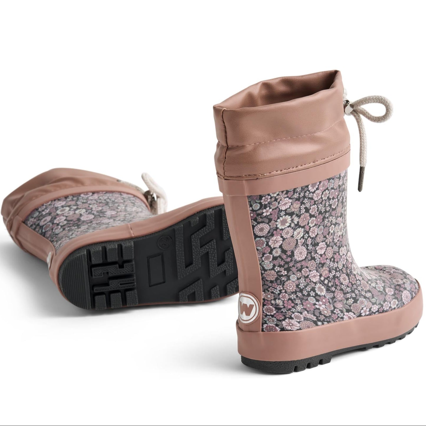 Robuste, gefütterte Rubber Boots von WHEAT mit Blumenmuster, perfekt für unvergessliche Kinderabenteuer bei schlechtem Wetter