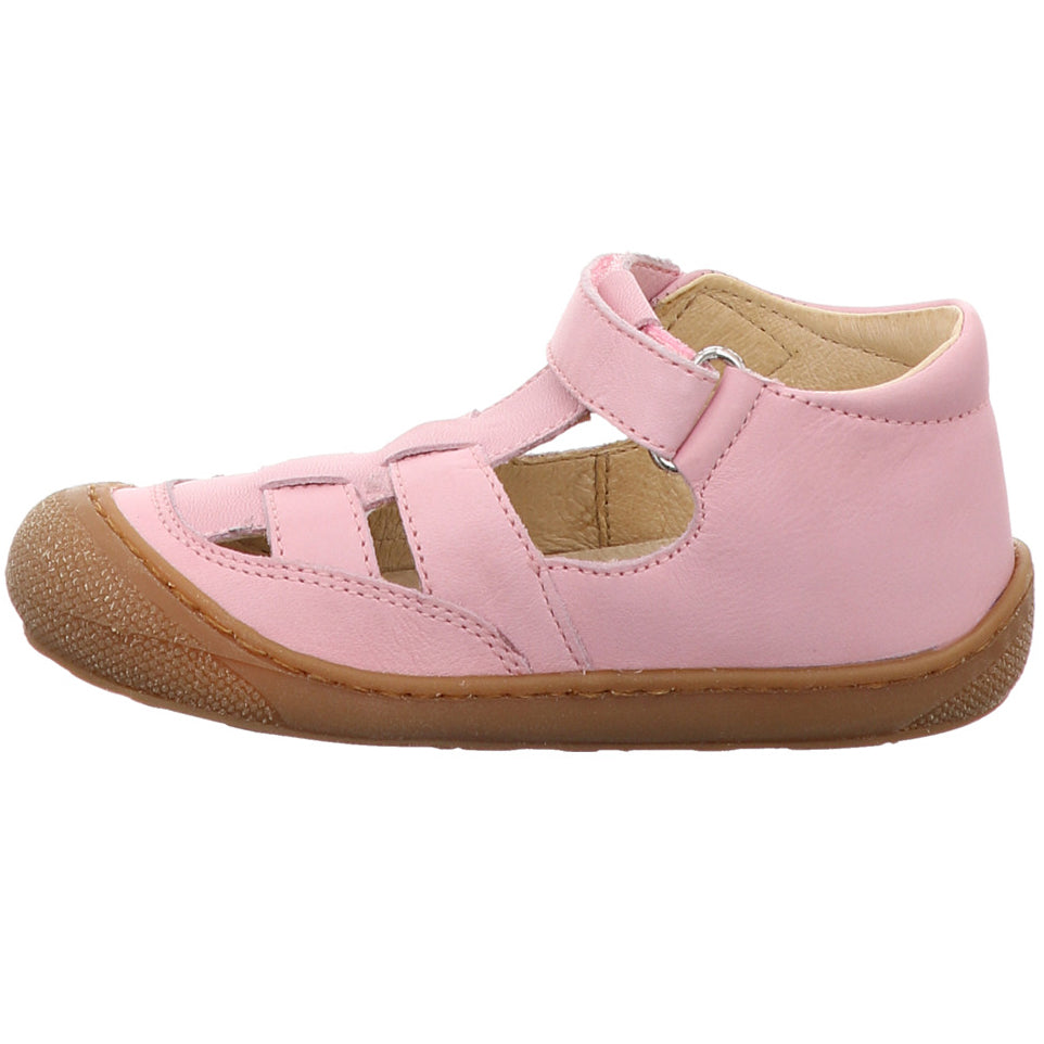 Alt text: NATURINO Halbsandale WAD in beautiful rose color, perfect for summer walks