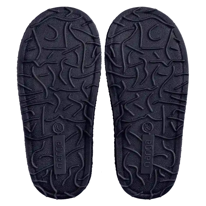 Bequemer dunkelblauer NANGA Hausschuh mit rutschfester Sohle und weichem Futter
